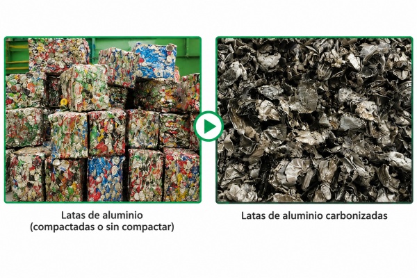 Solución de línea continua de deslacado de aluminio de 1 th para reciclaje industrial